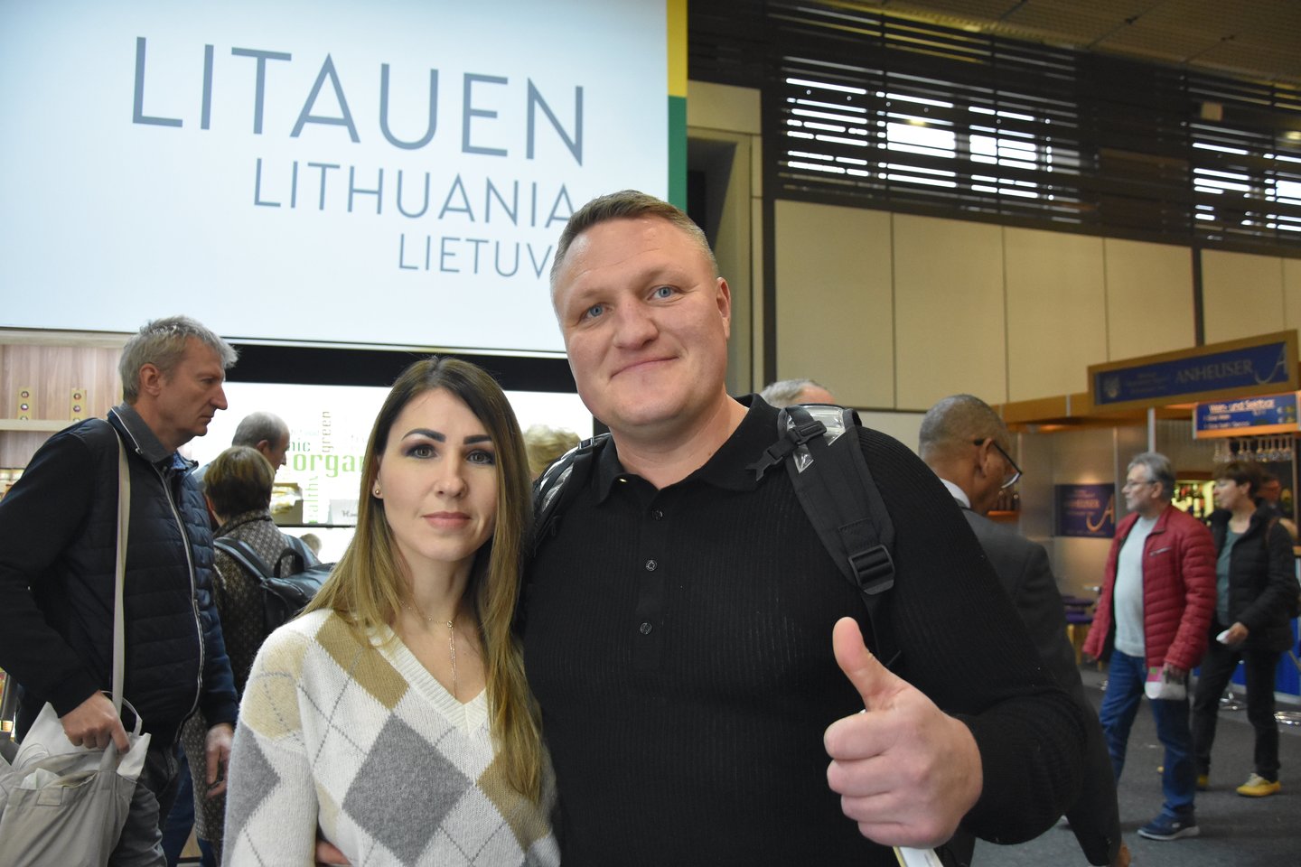 Vokietijoje vykstančios parodos „Žalioji savaitė“ dalyviai iš Lietuvos.<br> A.Srėbalienės nuotr.