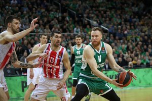 Absoliuti „Žalgirio“ fantastika! Po velniškos dramos Kaune ir dviejų E. Ulanovo tritaškių – pergalė prieš Belgrado „Crvena zvezda“