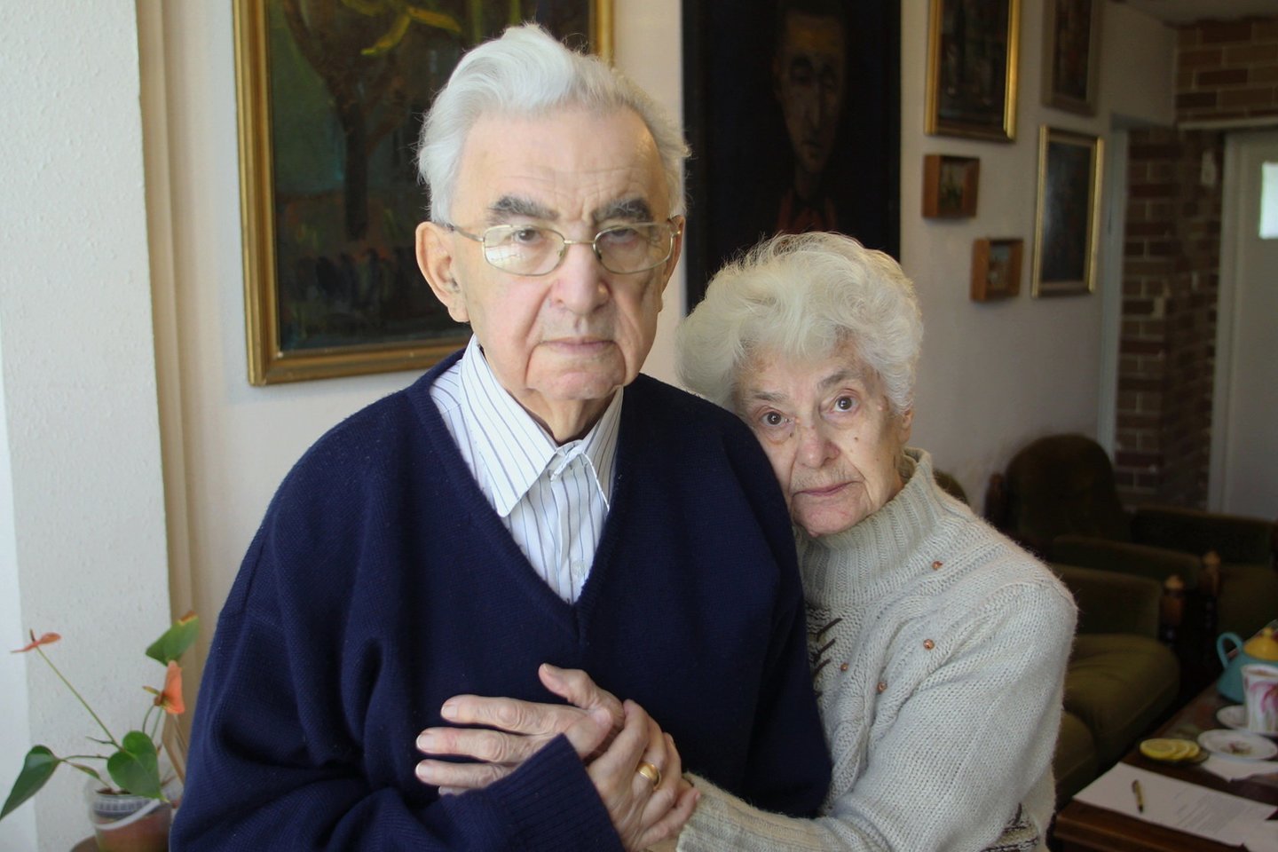 G.Kanovičius su žmona Olga. <br>D.Fligelio nuotr.