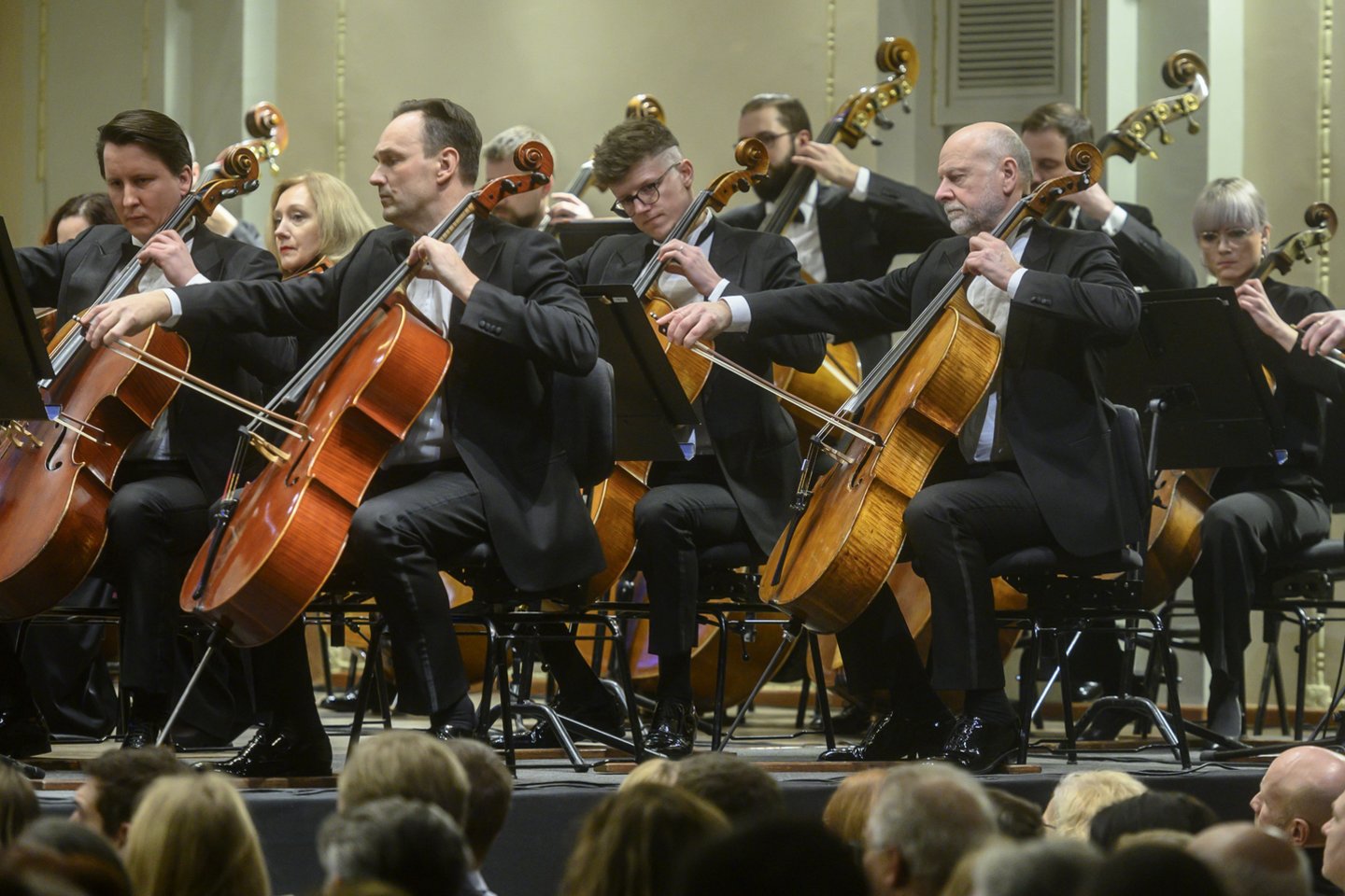 Koncertas „Orkestro kelionė į Italiją. LNSO, Modestas Pitrėnas, Aistė Benkauskaitė, Onutė Švabauskaitė, Edmundas Kulikauskas“.<br>D.Matvejevo nuotr.