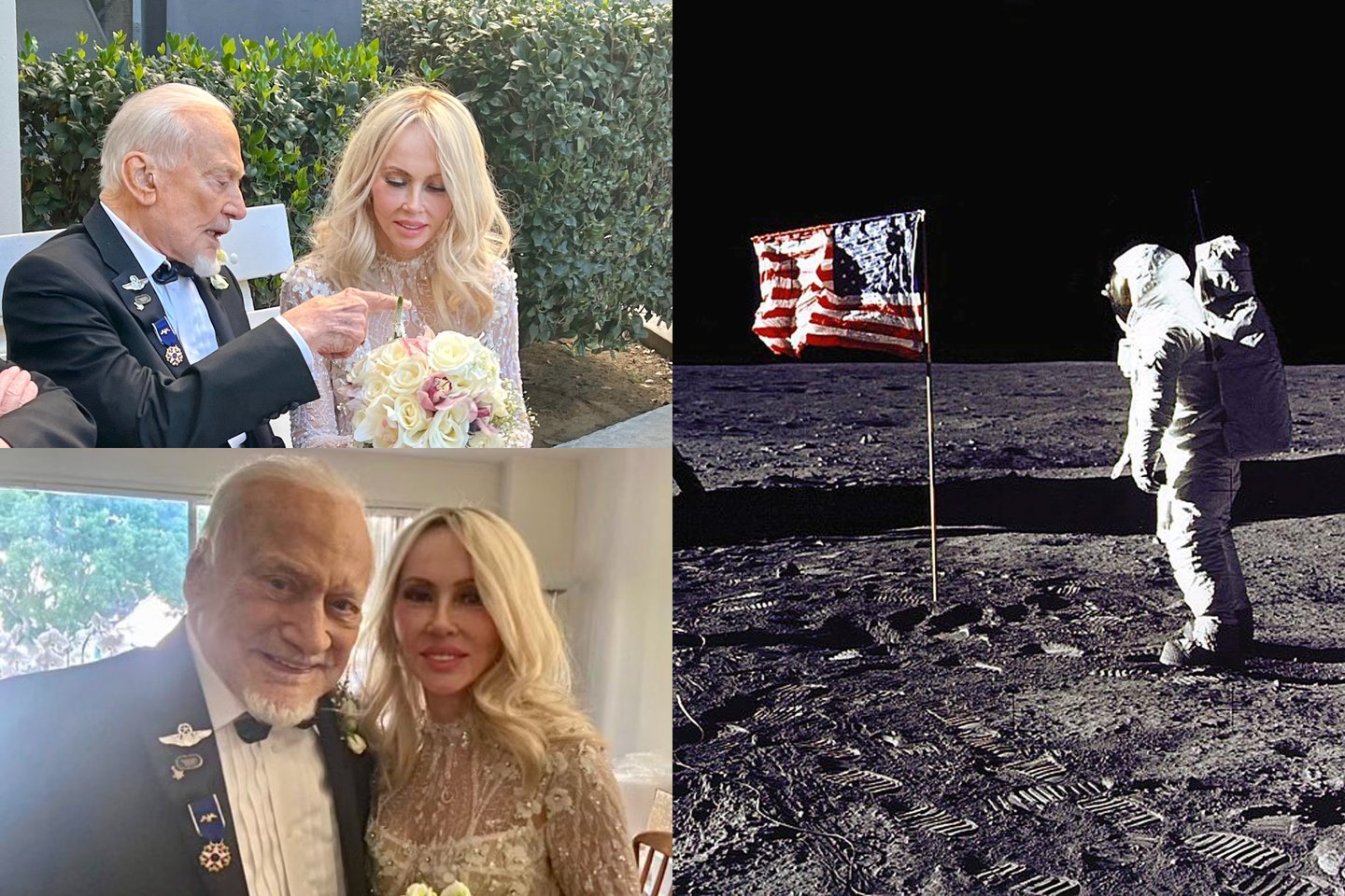 Susituokė astronautas Buzzas Aldrinas.<br>AFP/ Scanpix nuotr.