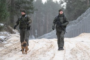 Pasienyje su Baltarusija apgręžta 15 neteisėtų migrantų