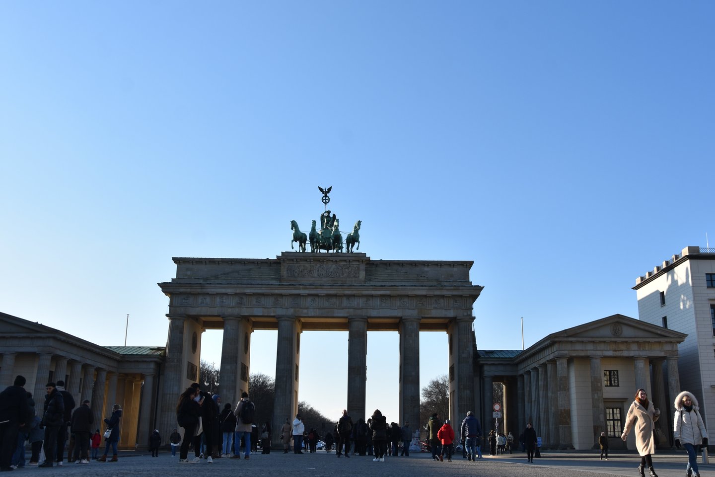 Berlynas 2023-iųjų sausį. Brandenburgo vartai.<br> A.Srėbalienės nuotr. 