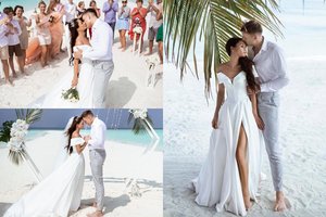 Susituokė populiarioji mokytoja Veronika: amžiną meilę prisiekė Maldyvuose