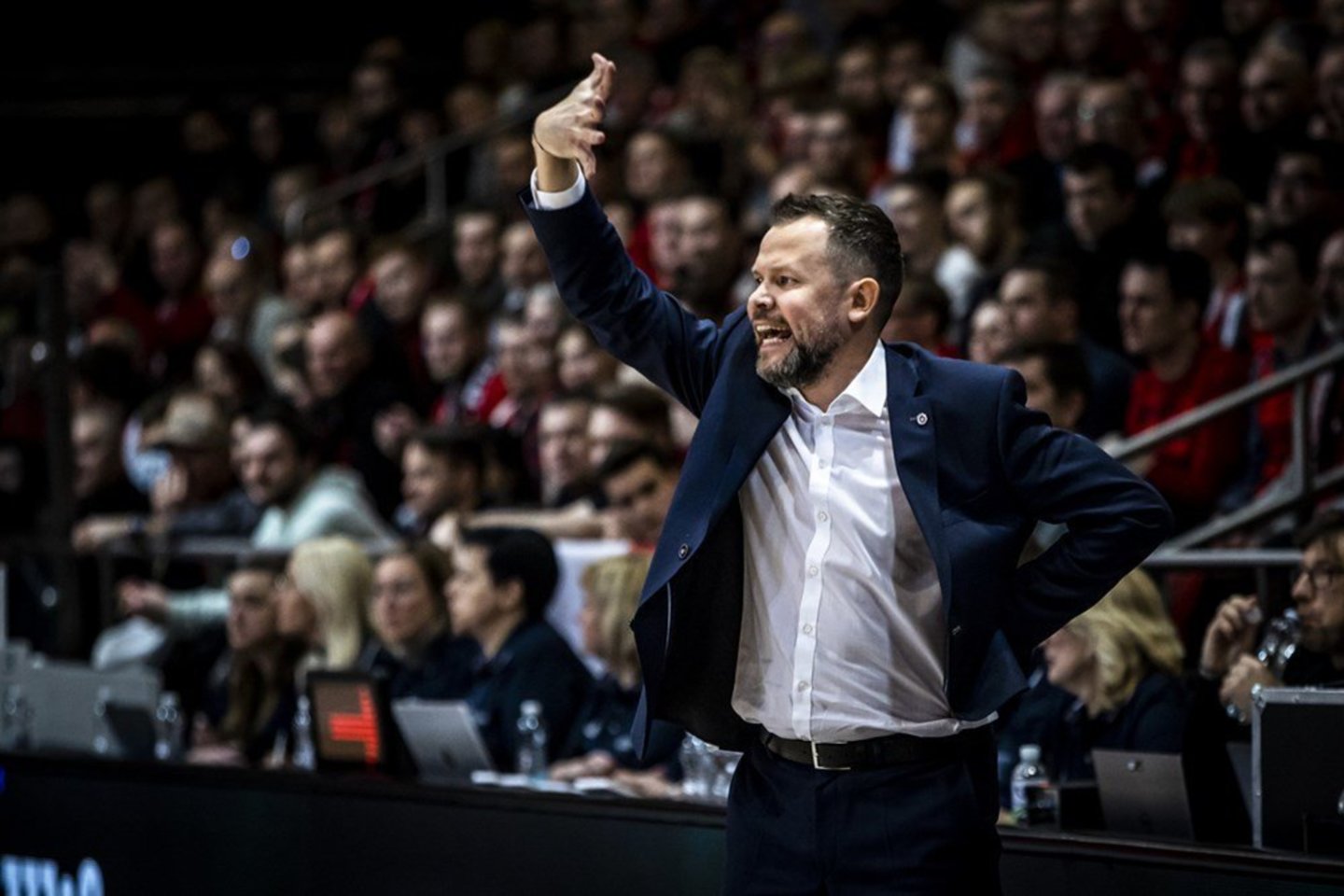 „Ryto“ treneris Giedrius Žibėnas.<br>FIBA nuotr.