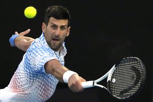Sirgalių provokacijoms nepasidavęs N. Džokovičius be vargo perlipo ruso A. Rubliovo barjerą ir žais „Australian Open“ pusfinalyje