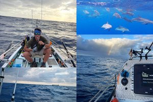 Mėnuo Atlanto vandenyne: Aurimas Valujavičius apie krentantį svorį, delfinus ir sėkmingai įveiktą itin sudėtingą atkarpą