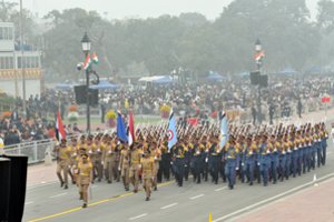 Indija per Respublikos dienos paradą pademonstravo karinę galią