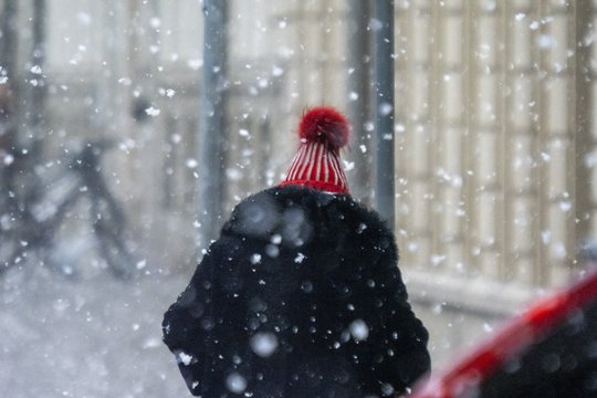  Sniegas Vilniuje.<br> V.Ščiavinsko nuotr.