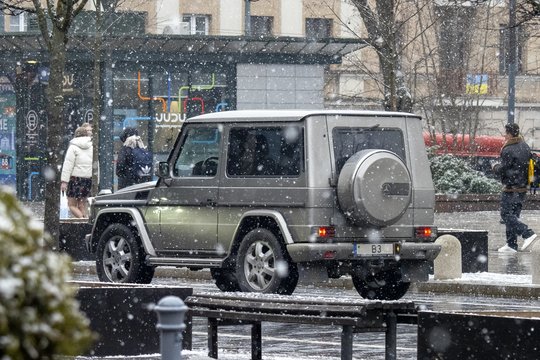  Sniegas Vilniuje.<br> V.Ščiavinsko nuotr.