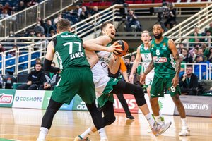 Nepadorus antausis „Žalgiriui“: 37 taškus per kėlinį įmetęs „Panathinaikos“ galiausiai sudaužė kauniečius