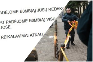 Rytas Vilniuje prasidėjo tradiciškai: vėl grasinama sprogimais mokykloms, prokuratūrai, oro uostui