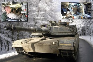 Kaip atrodo vieno galingiausių tankų vidus? Parodė, kaip viską mato „Abrams“ tankistai