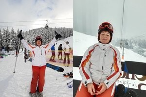 Birutė Vėsaitė slidinėja daugiau nei keturis dešimtmečius: „Tai ekstremalus sportas, teikiantis daug adrenalino“