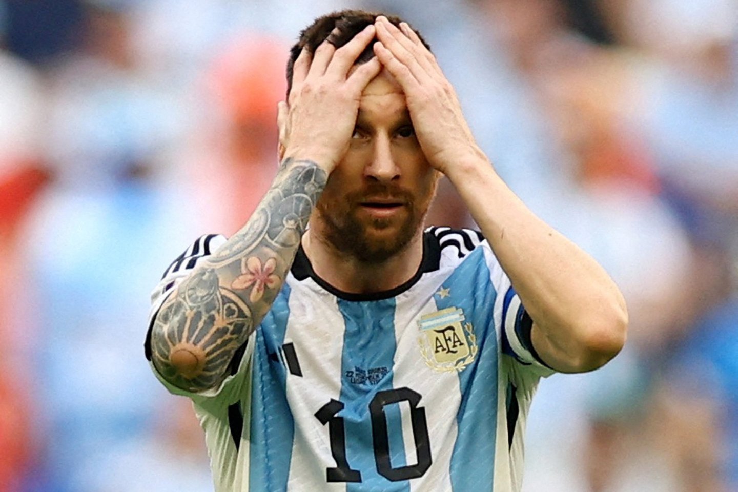 Argentinos futbolo rinktinės lyderis Lionelis Messi.<br>Reuters/Scanpix nuotr.