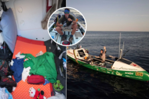 A. Valujavičiaus kelionė užbangavo: pasidalijo vaizdu po valties apsivertimo