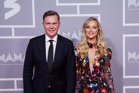 „M.A.M.A. 2022“ apdovanojimuose – Mindaugas Stasiulis su žmona Milda: „Per vestuves daugiau matėmės“
