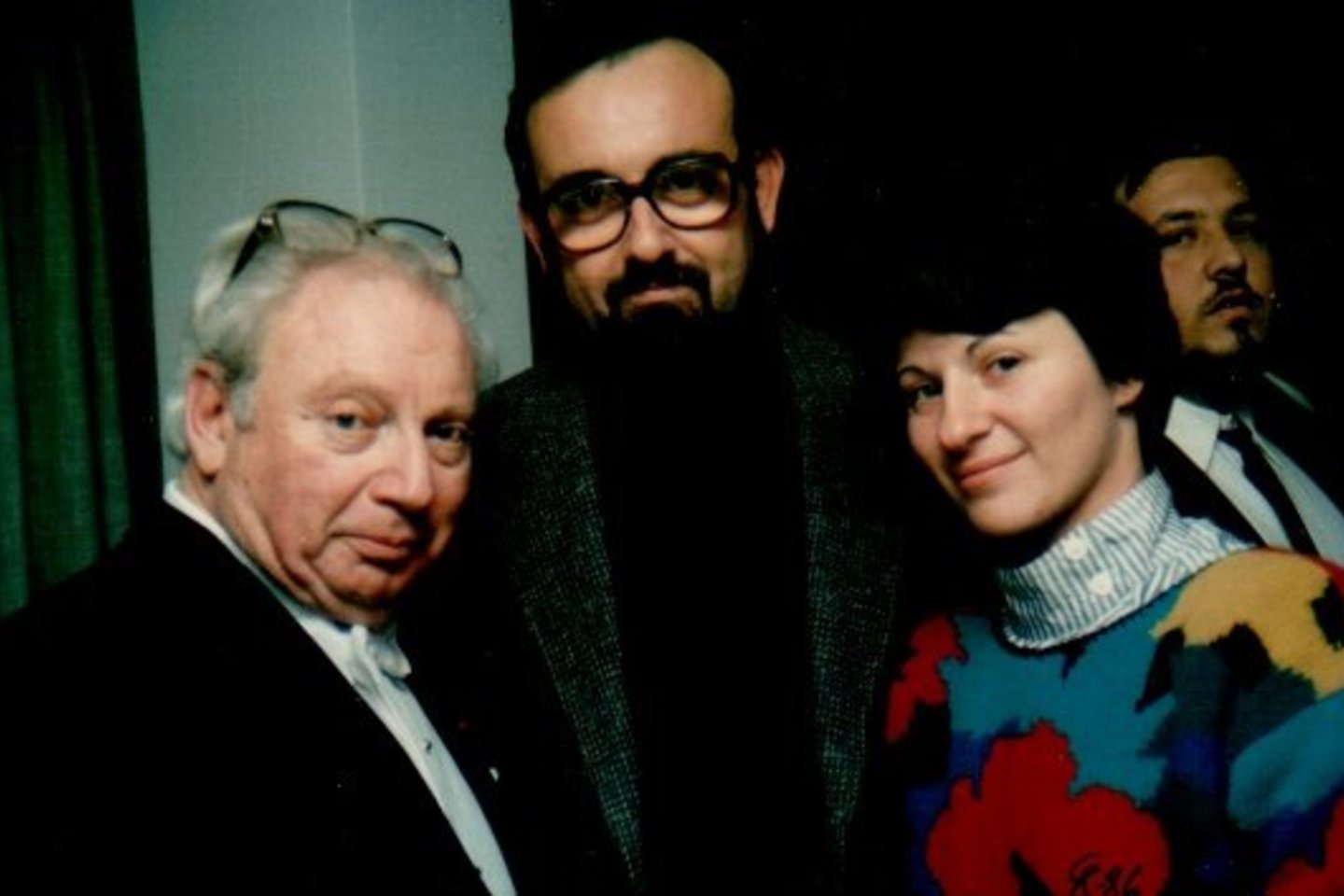 Duetas su smuiko legenda I.Sternu (kairėje).