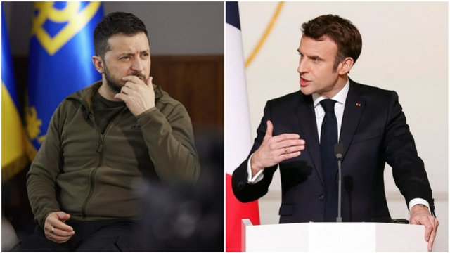V. Zelenskis kreipėsi į E. Macroną: reikalavo neleisti Rusijai dalyvauti Paryžiaus olimpiadoje
