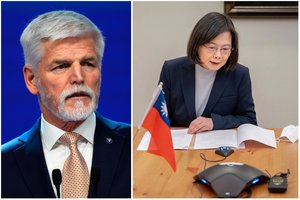 Kinija piktinasi išrinktojo čekų prezidento pokalbiu su Taivano lydere