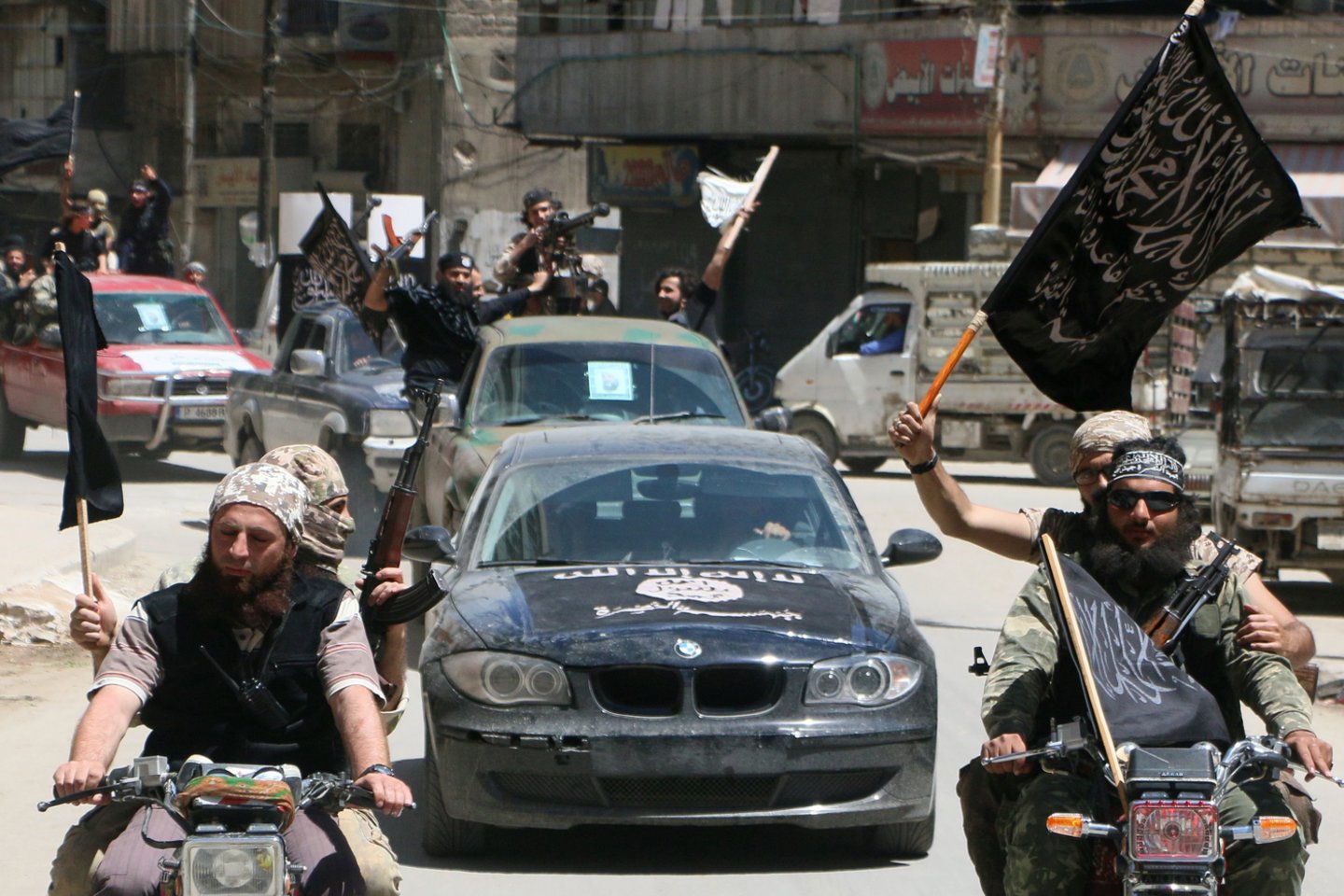 „al Qaeda“ kovotojai.<br>AFP/Scanpix nuotr.