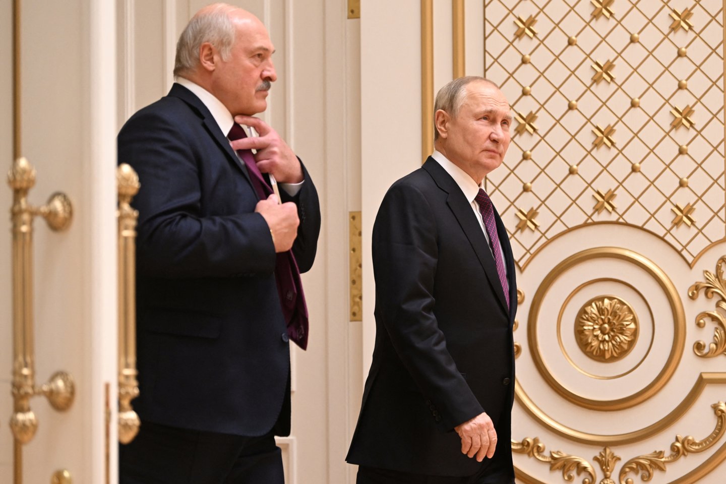 A Lukašenka ir V. Putinas.<br> Reuters/Scanpix nuotr.