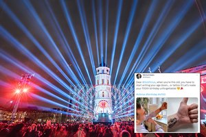 Su 700-uoju gimtadieniu Vilnių sveikino visas pasaulis: Rygos meras net pasipuošė tatuiruote