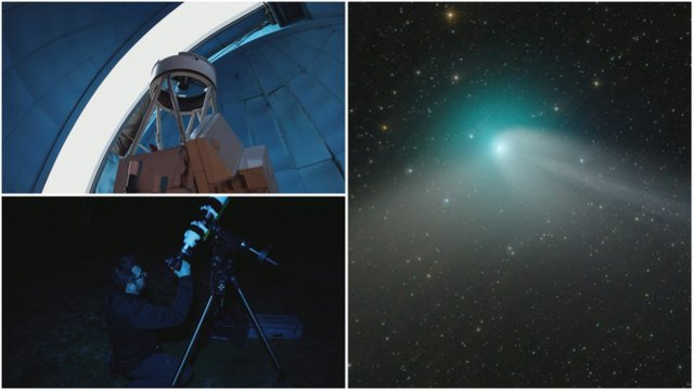 Graikijos astronomai aptiko „žaliąją“ kometą: ji paskutinį kartą buvo matoma, kai gyvavo neandartaliečiai