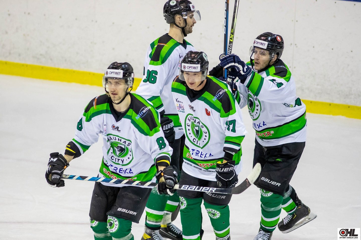 „Kaunas City“ komandai pavyko pirmą kartą šiame sezone palaužti Vilniaus „7bet-Hockey Punks“ ledo ritulininkus.<br> hockey.lt nuotr.