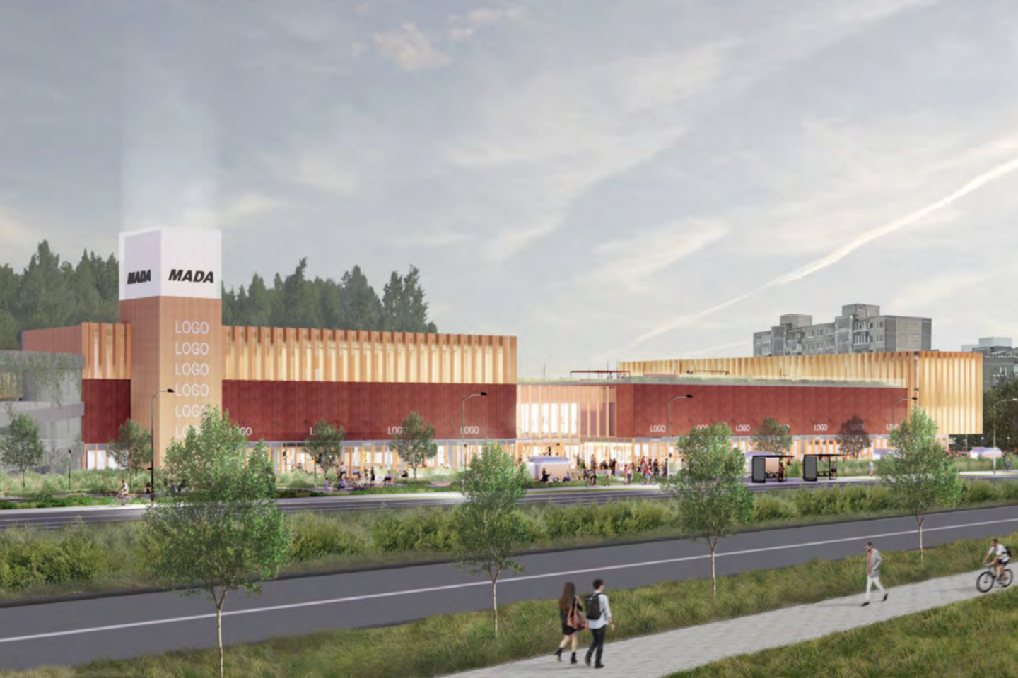 Vilniuje, Viršuliškėse, planuojama rekonstruoti prekybos centrą „Mada“.<br>Vizual.