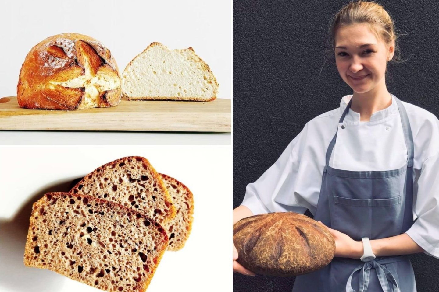  K. Liukaitytė dalijasi dviem duonos receptais.<br>Pranešimo autorių nuotr.