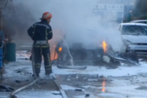 Per automobilio sprogimą Enerhodare žuvo rusų bendrininkas