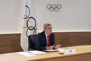 Tarptautinis olimpinis komitetas smerkia Ukrainos grasinimus boikotuoti olimpiadą