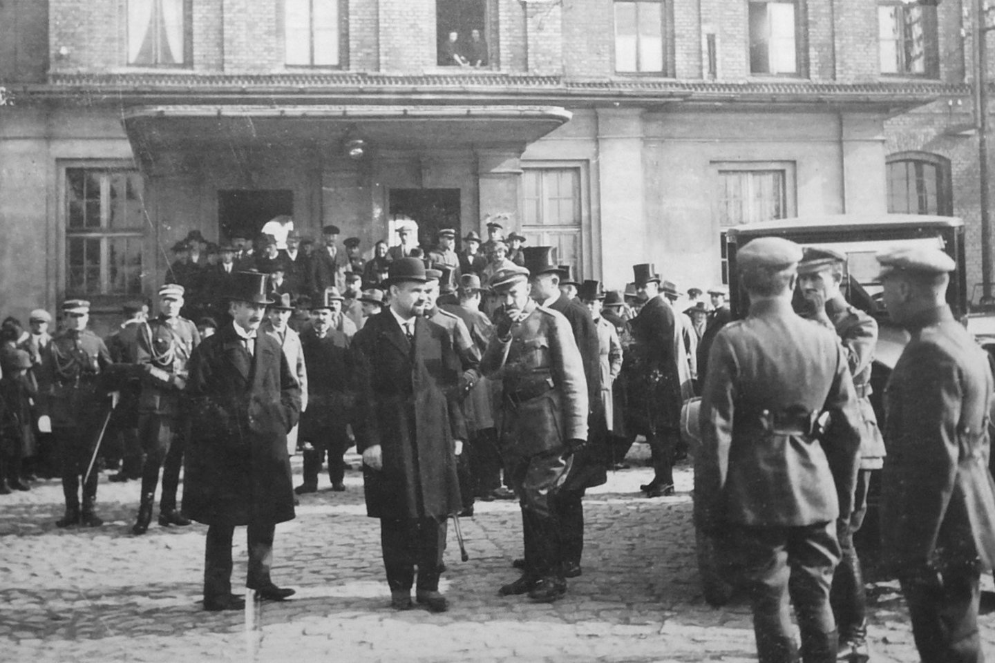 Premjeras E.Galvanauskas atvyko į Klaipėdą. 1923.<br>MLIM nuotr. 