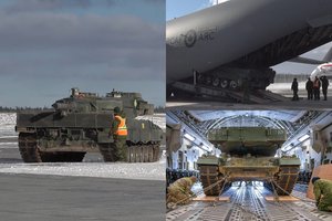 „Leopard 2” tankai – pakeliui į Ukrainą: Kanada paviešino vaizdo įrašą