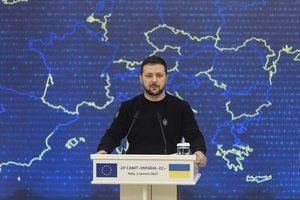 Žiniasklaida: V. Zelenskis šią savaitę gali apsilankyti Briuselyje