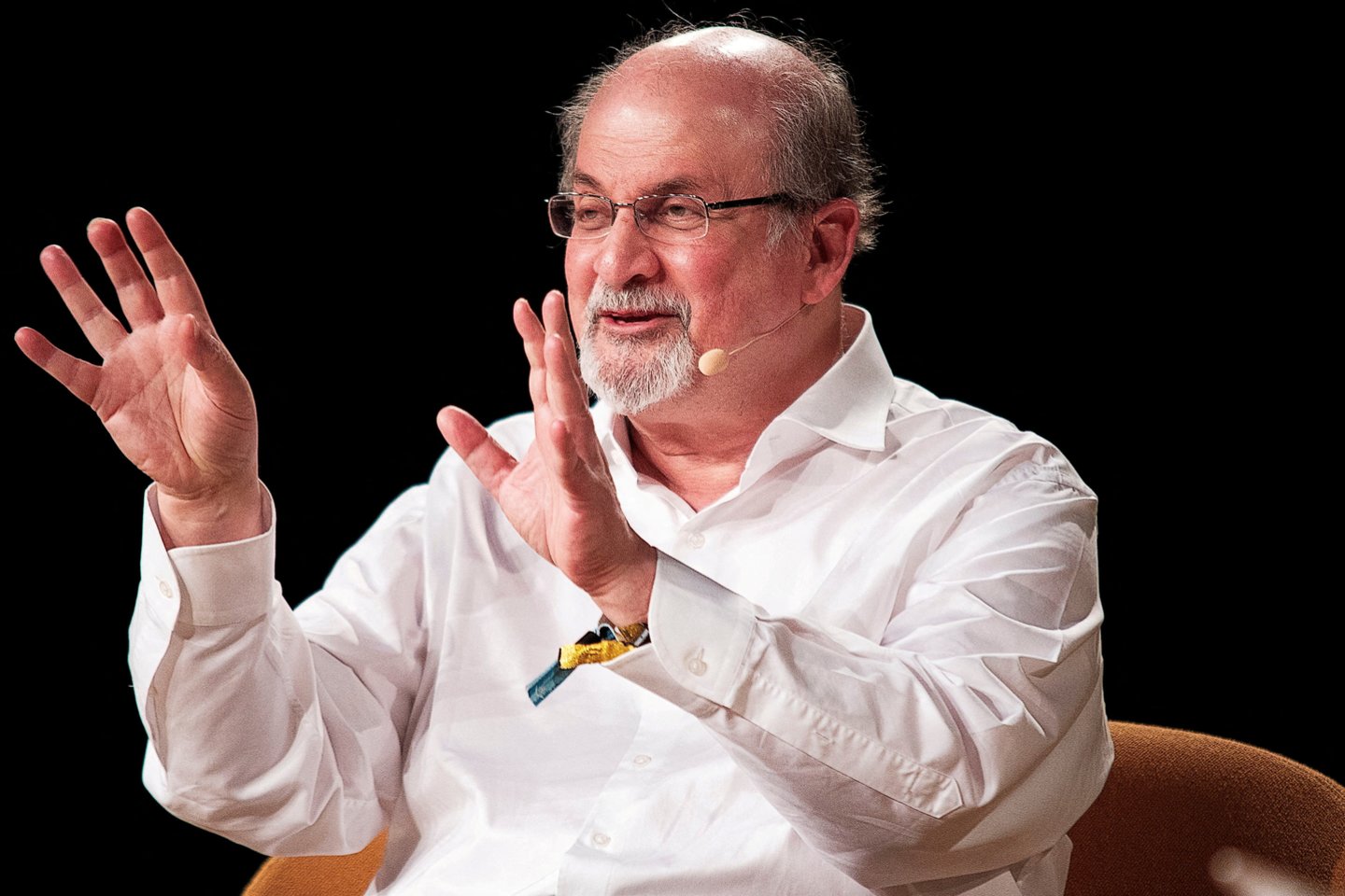Salmanas Rushdie.<br> Reuters/Scanpix nuotr.