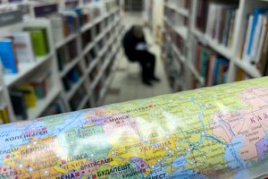 Maskvos knygynuose pasirodė nauji Rusijos žemėlapiai su okupuotomis Ukrainos teritorijomis