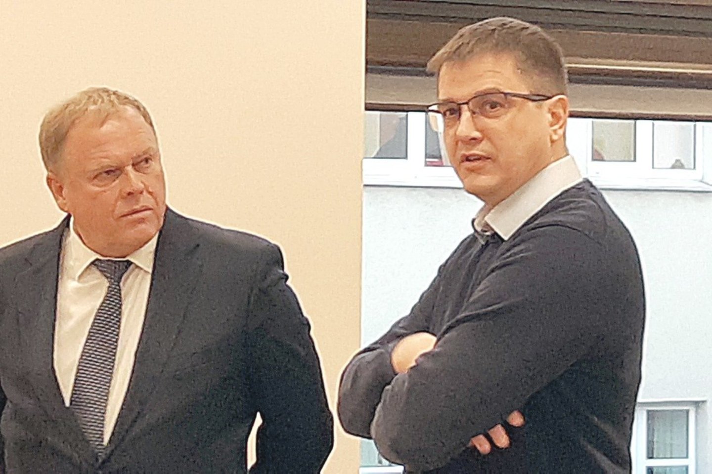 Nei G.Matulevičius (kairėje), nei M.Karpičius kaltės nepripažįsta.<br>A.Pilaitienės nuotr.