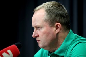 Apie „Žalgirio“ problemas ir signalus trenituotėse kalbėjęs K. Maksvytis: mums reikia dar savaitę ištverti