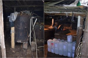 Pareigūnai Šilutės rajone aptiko naminės degtinės bravorą