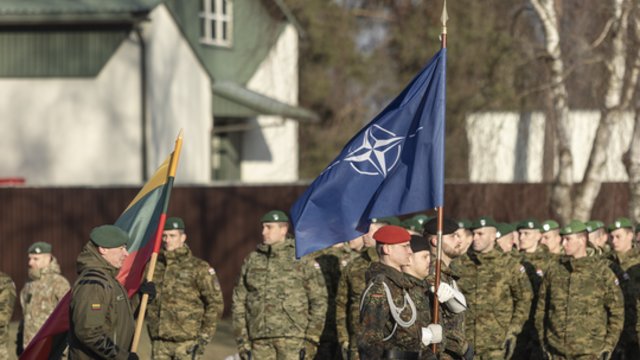 Tarnybą Lietuvoje pradėjo nauja NATO priešakinių pajėgų kovinės grupės rotacija
