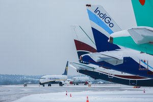 Iš Kauno oro uoste stovinčio orlaivio – Rusijos bendrovės šaukiniai