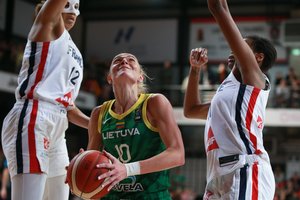 Drama su liūdna pabaiga: Lietuvos krepšininkės apmaudžiai nusileido prancūzėms