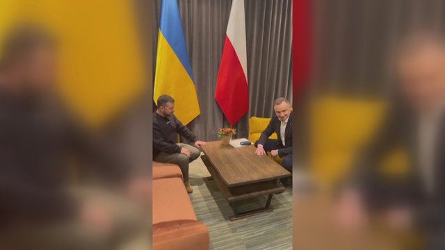 V. Zelenskis vizito Europoje metu susitiko su A. Duda: aptarta padėtis fronte ir karinės paramos būtinybė