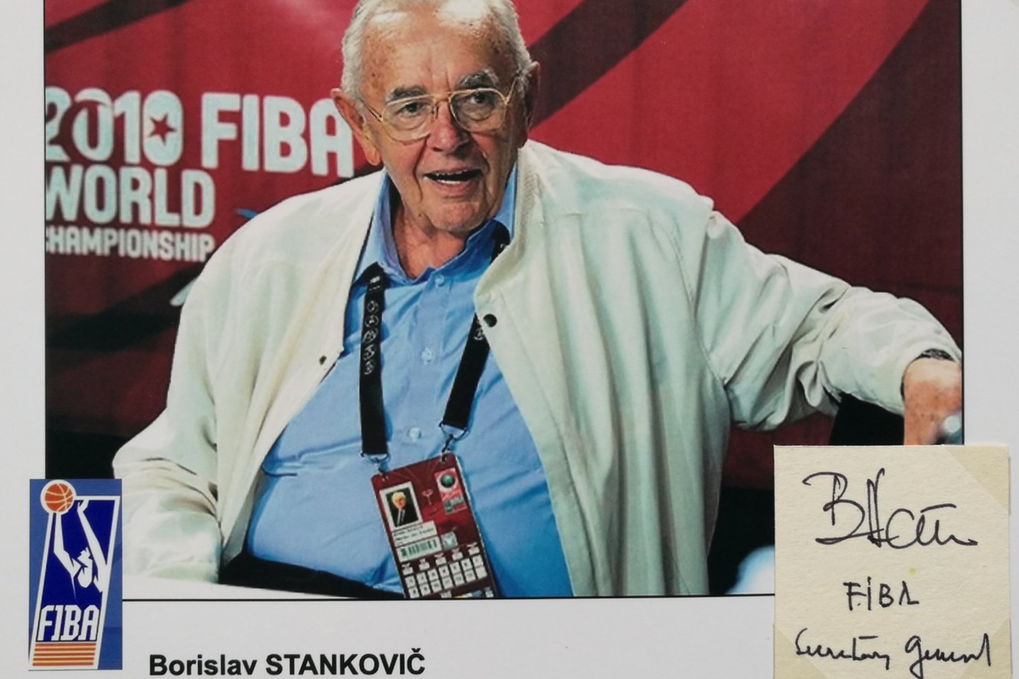  Ilgametis FIBA generalinis sekretorius B.Stankovičius.<br>V.Ališausko archyvas. 