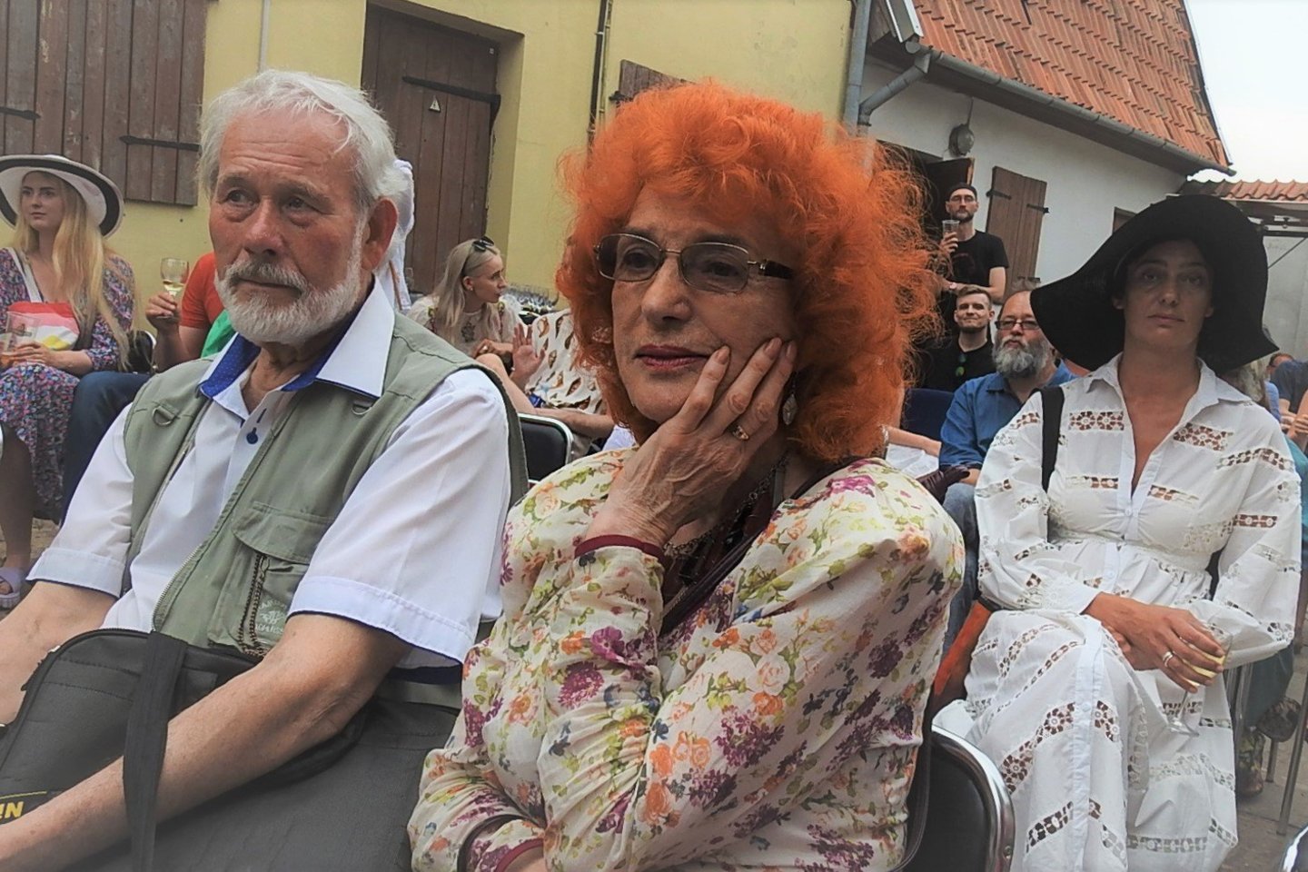  P.Šmitas ir aktorė N.Sabulytė.<br> G.Pilaičio nuotr.