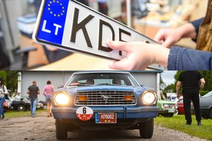 Norėtų grąžinti jau pamirštą automobilių numerių ženklų dizainą: „Buvo sugadinta gera tvarka“