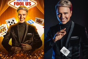 Iliuzionistas Mantas Wizard pasirodė populiariausiame pasaulyje magijos šou: atliko vieną geriausių savo triukų