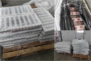 Kenos geležinkelio poste muitininkai sulaikė durpių krovinyje slėptą kontrabandą